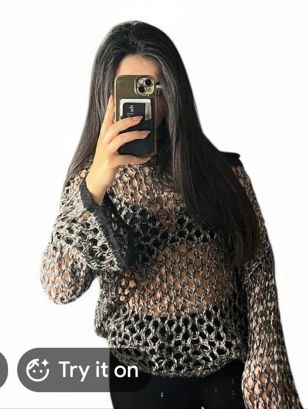 I.AM.GIA oversized knit netted sweater Size‎ S